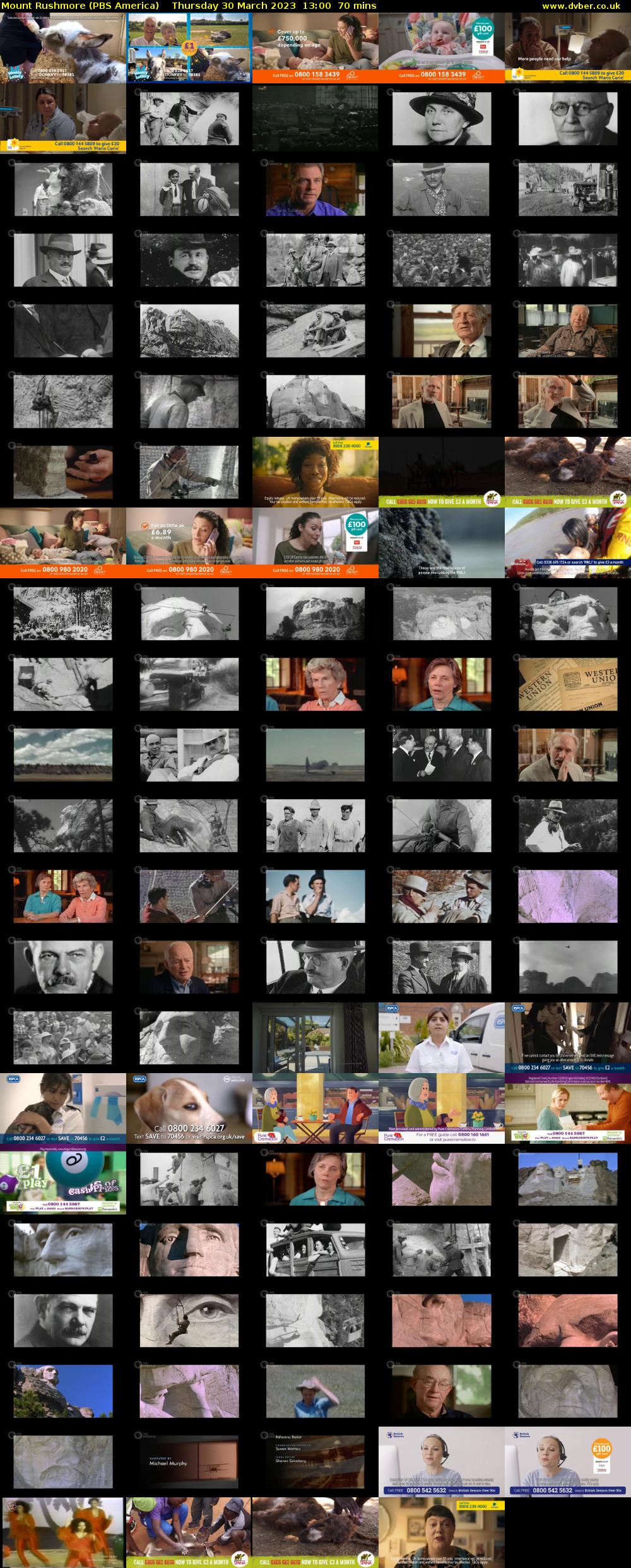 Mount Rushmore (PBS America) Thursday 30 March 2023 13:00 - 14:10