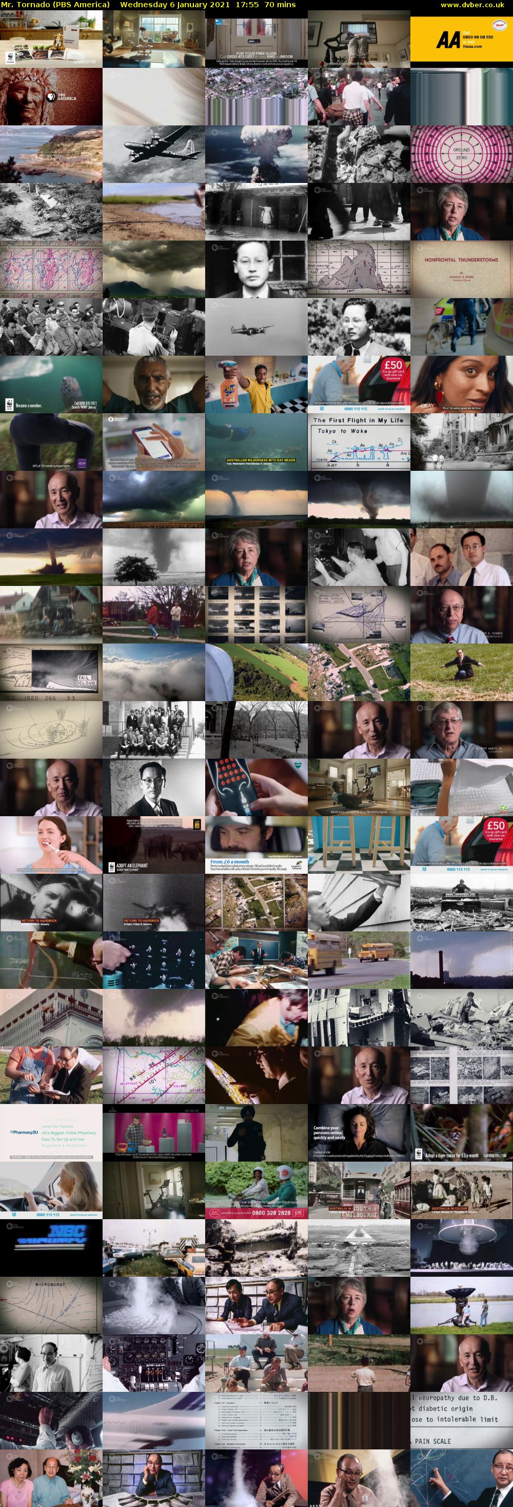 Mr. Tornado (PBS America) Wednesday 6 January 2021 17:55 - 19:05