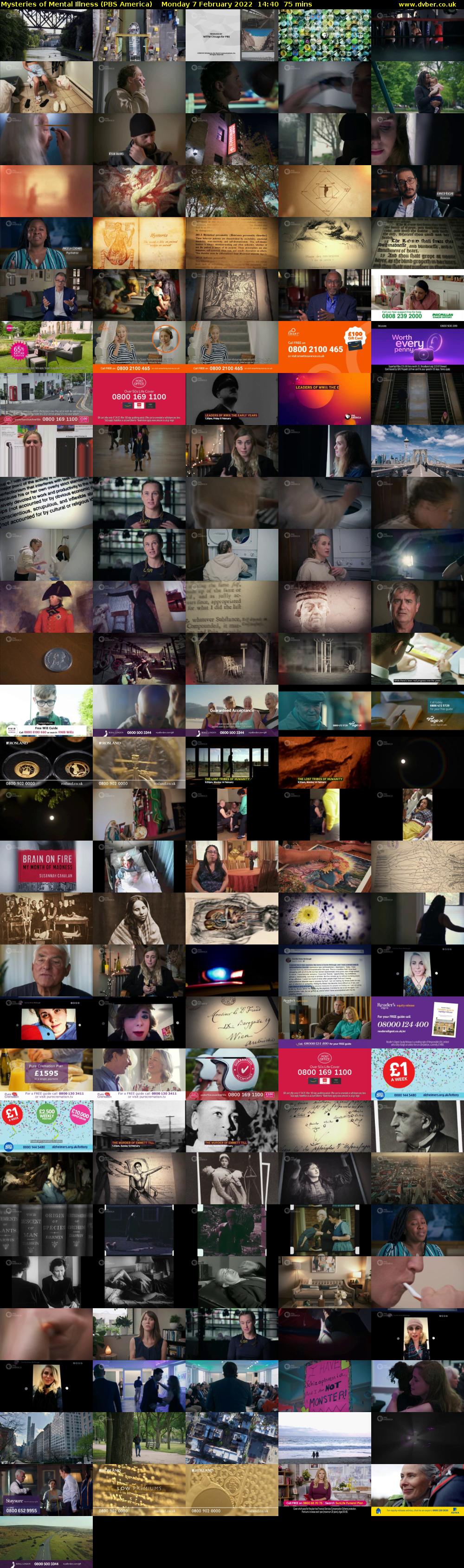 Mysteries of Mental Illness (PBS America) Monday 7 February 2022 14:40 - 15:55