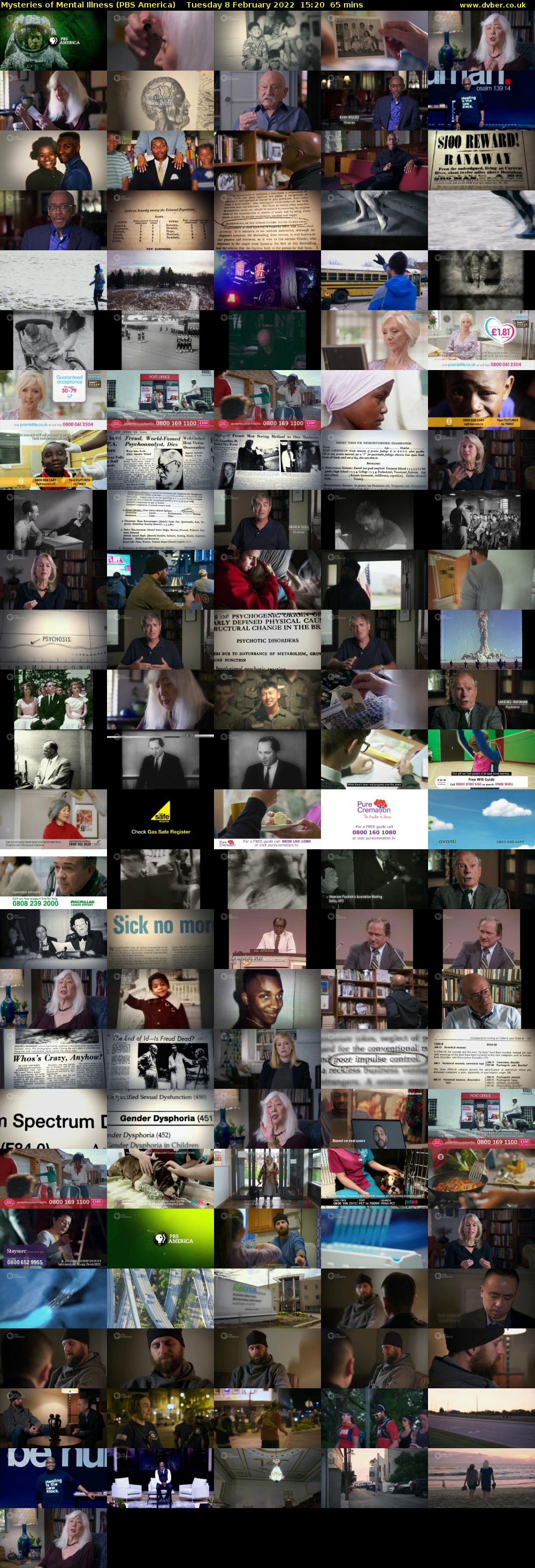 Mysteries of Mental Illness (PBS America) Tuesday 8 February 2022 15:20 - 16:25