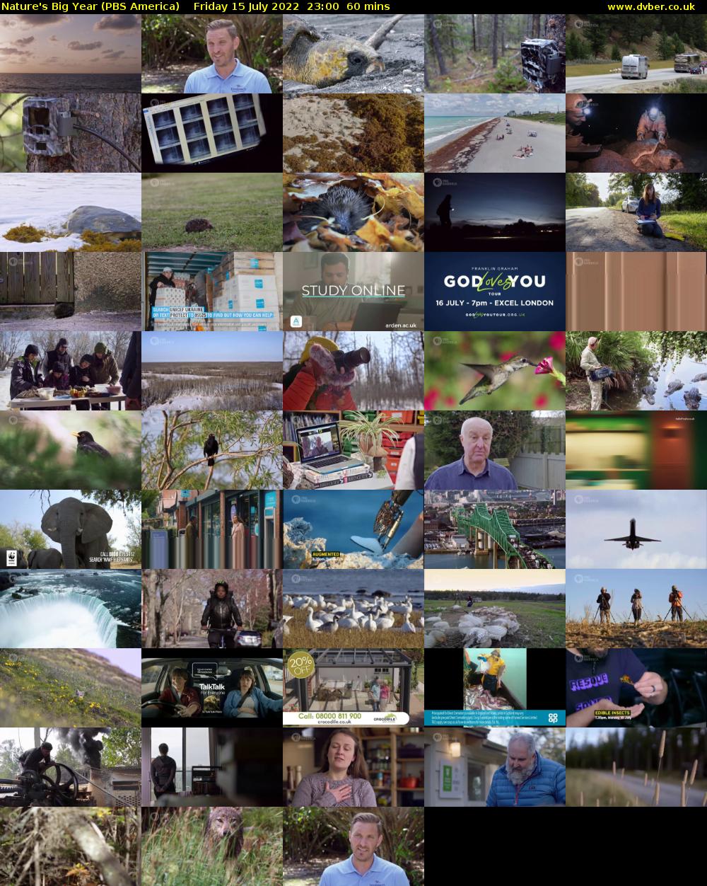 Nature's Big Year (PBS America) Friday 15 July 2022 23:00 - 00:00