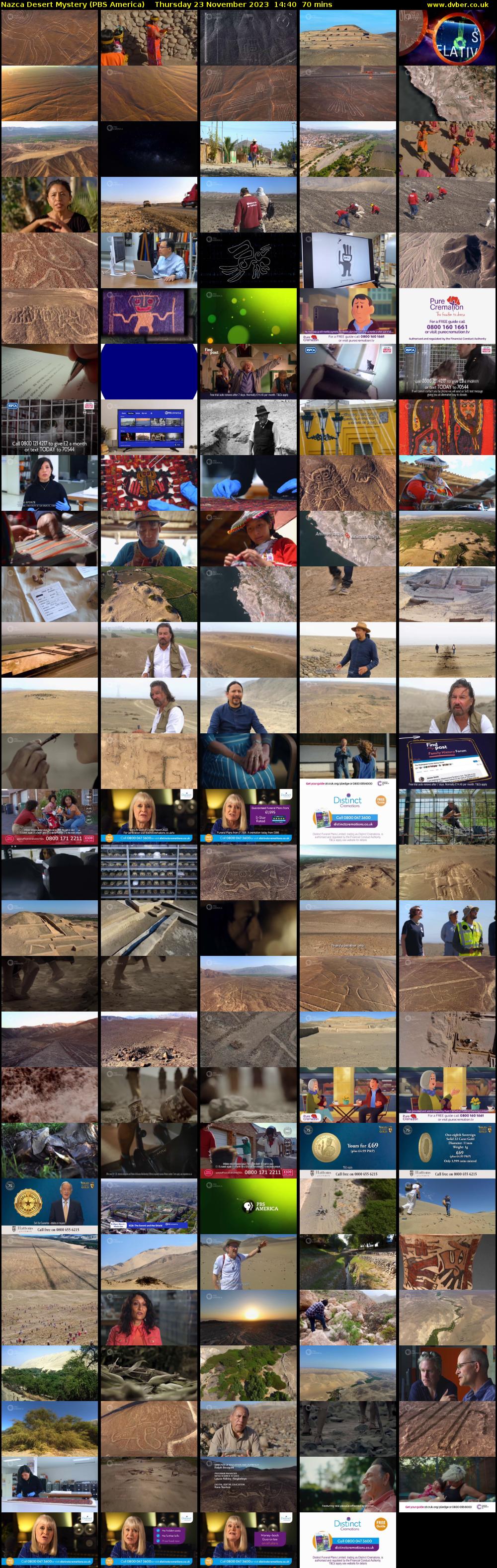 Nazca Desert Mystery (PBS America) Thursday 23 November 2023 14:40 - 15:50