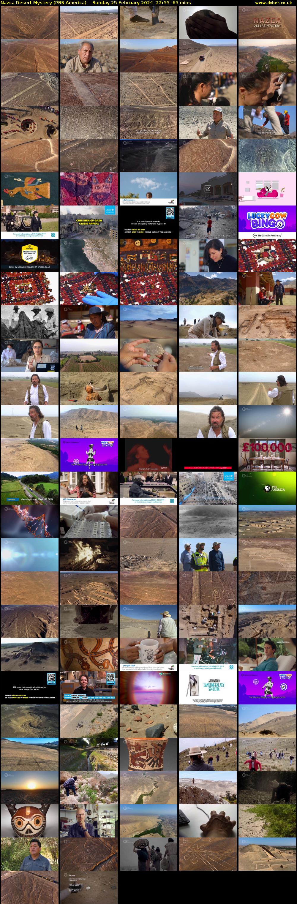 Nazca Desert Mystery (PBS America) Sunday 25 February 2024 22:55 - 00:00