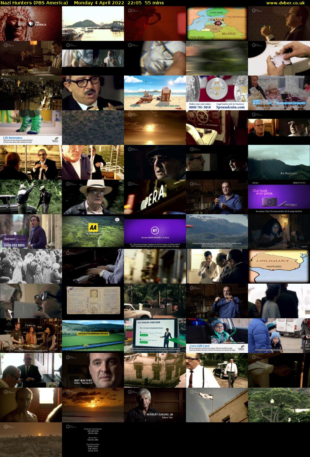 Nazi Hunters (PBS America) Monday 4 April 2022 22:05 - 23:00