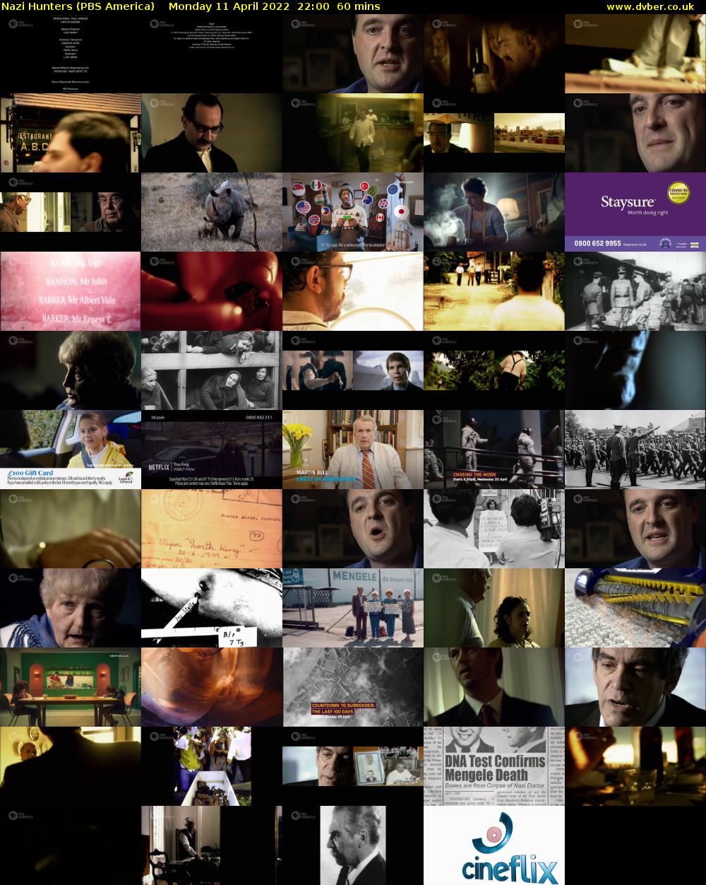 Nazi Hunters (PBS America) Monday 11 April 2022 22:00 - 23:00