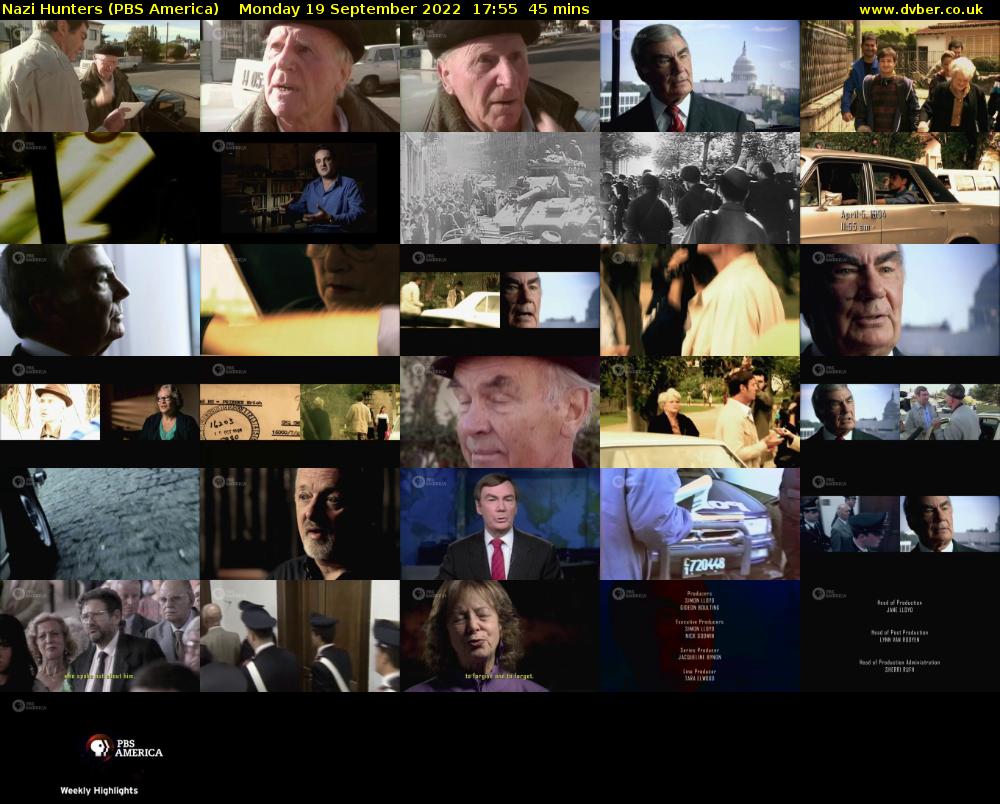 Nazi Hunters (PBS America) Monday 19 September 2022 17:55 - 18:40