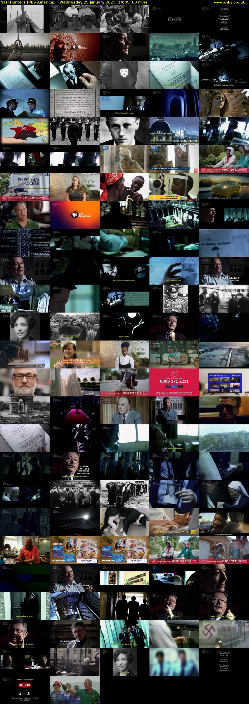 Nazi Hunters (PBS America) Wednesday 25 January 2023 14:05 - 15:05