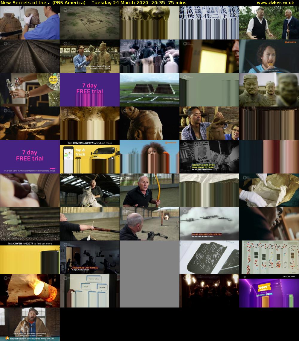 New Secrets of the... (PBS America) Tuesday 24 March 2020 20:35 - 21:50