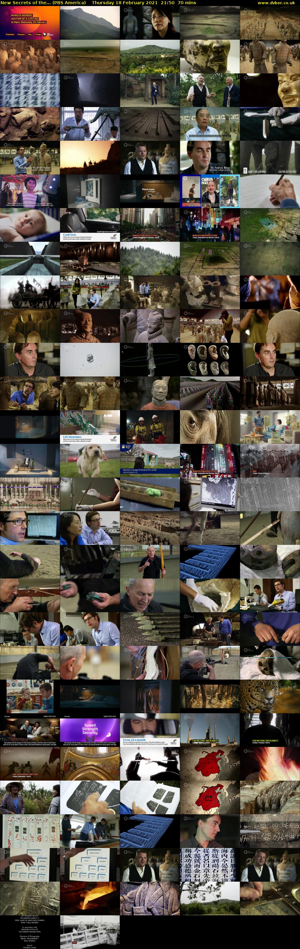 New Secrets of the... (PBS America) Thursday 18 February 2021 21:50 - 23:00