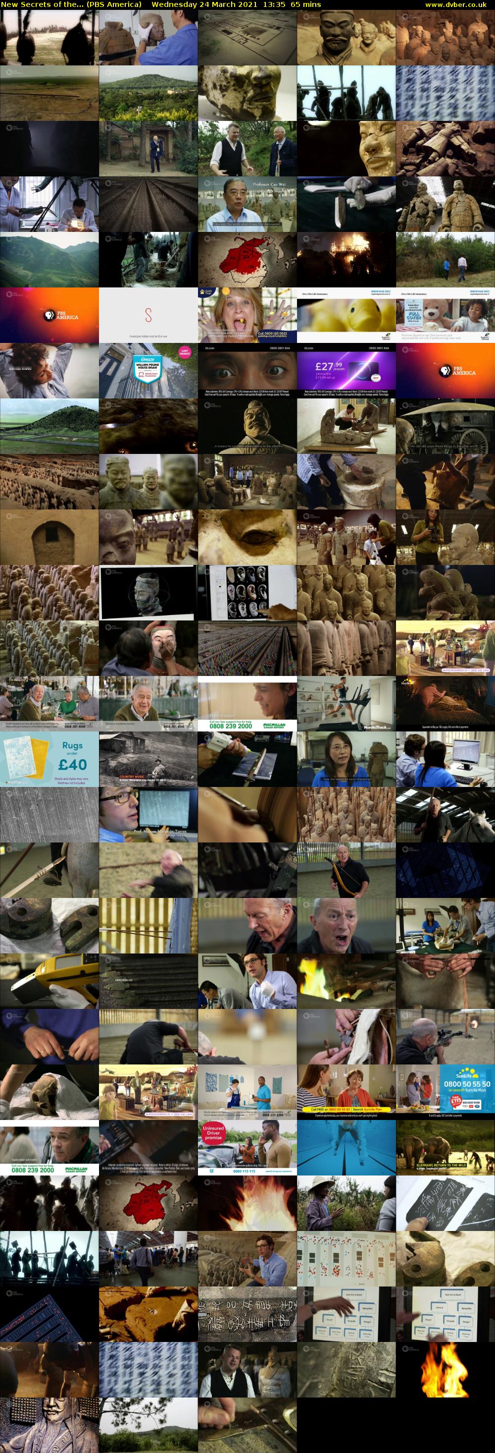 New Secrets of the... (PBS America) Wednesday 24 March 2021 13:35 - 14:40