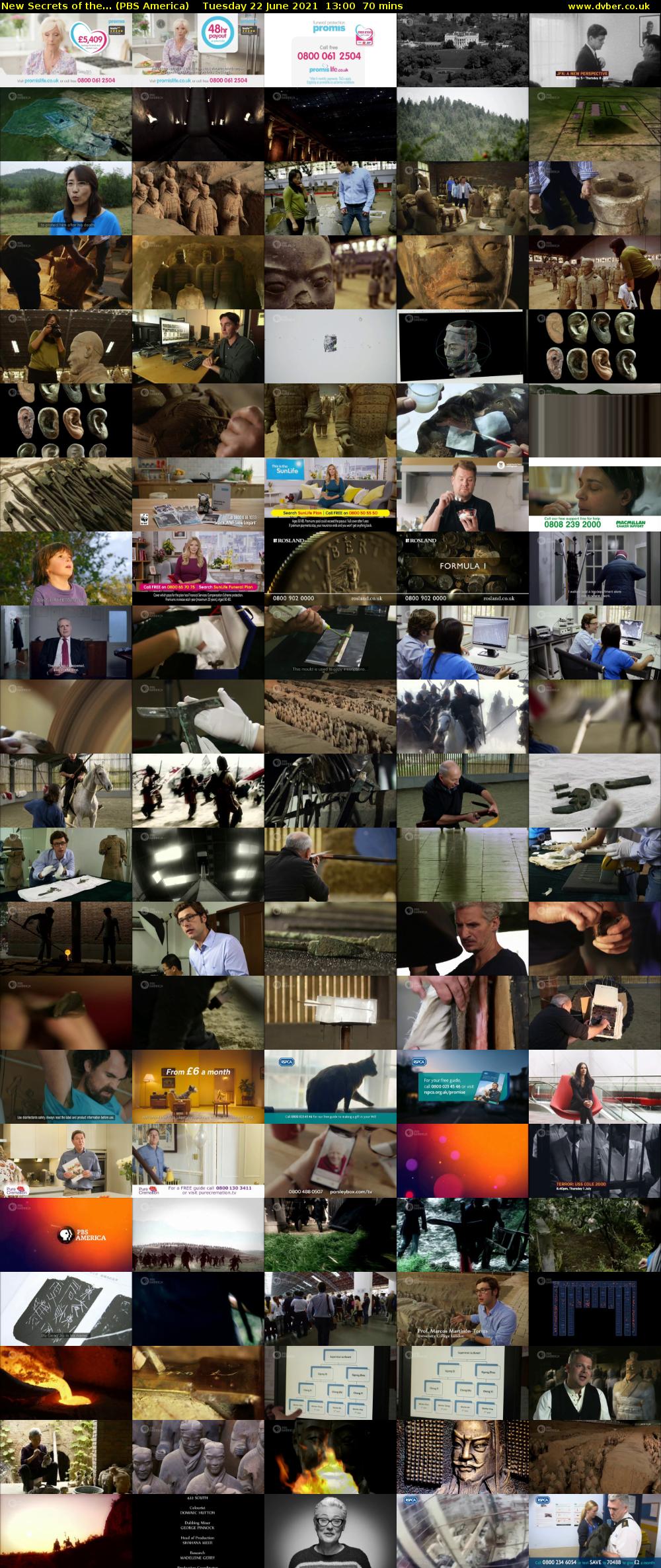 New Secrets of the... (PBS America) Tuesday 22 June 2021 13:00 - 14:10