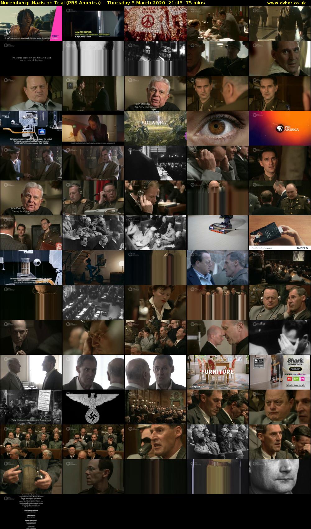 Nuremberg: Nazis on Trial (PBS America) Thursday 5 March 2020 21:45 - 23:00