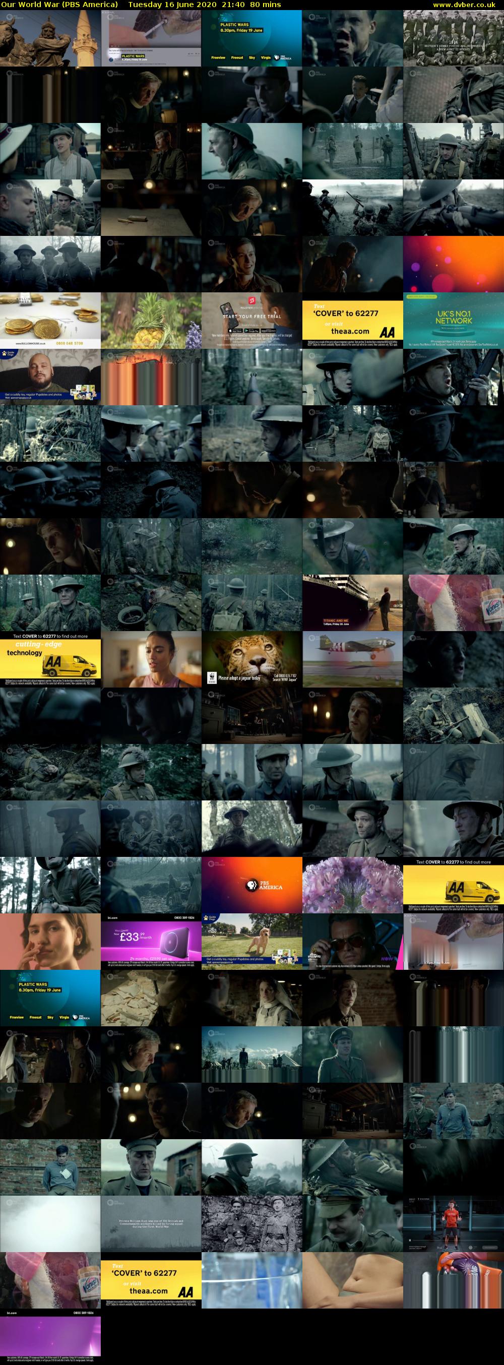 Our World War (PBS America) Tuesday 16 June 2020 21:40 - 23:00