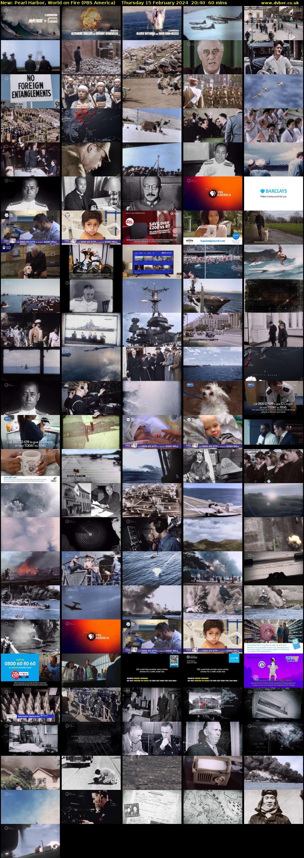 Pearl Harbor, World on Fire (PBS America) Thursday 15 February 2024 20:40 - 21:40