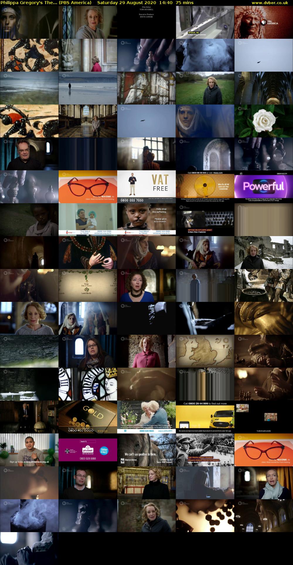 Philippa Gregory's The... (PBS America) Saturday 29 August 2020 14:40 - 15:55
