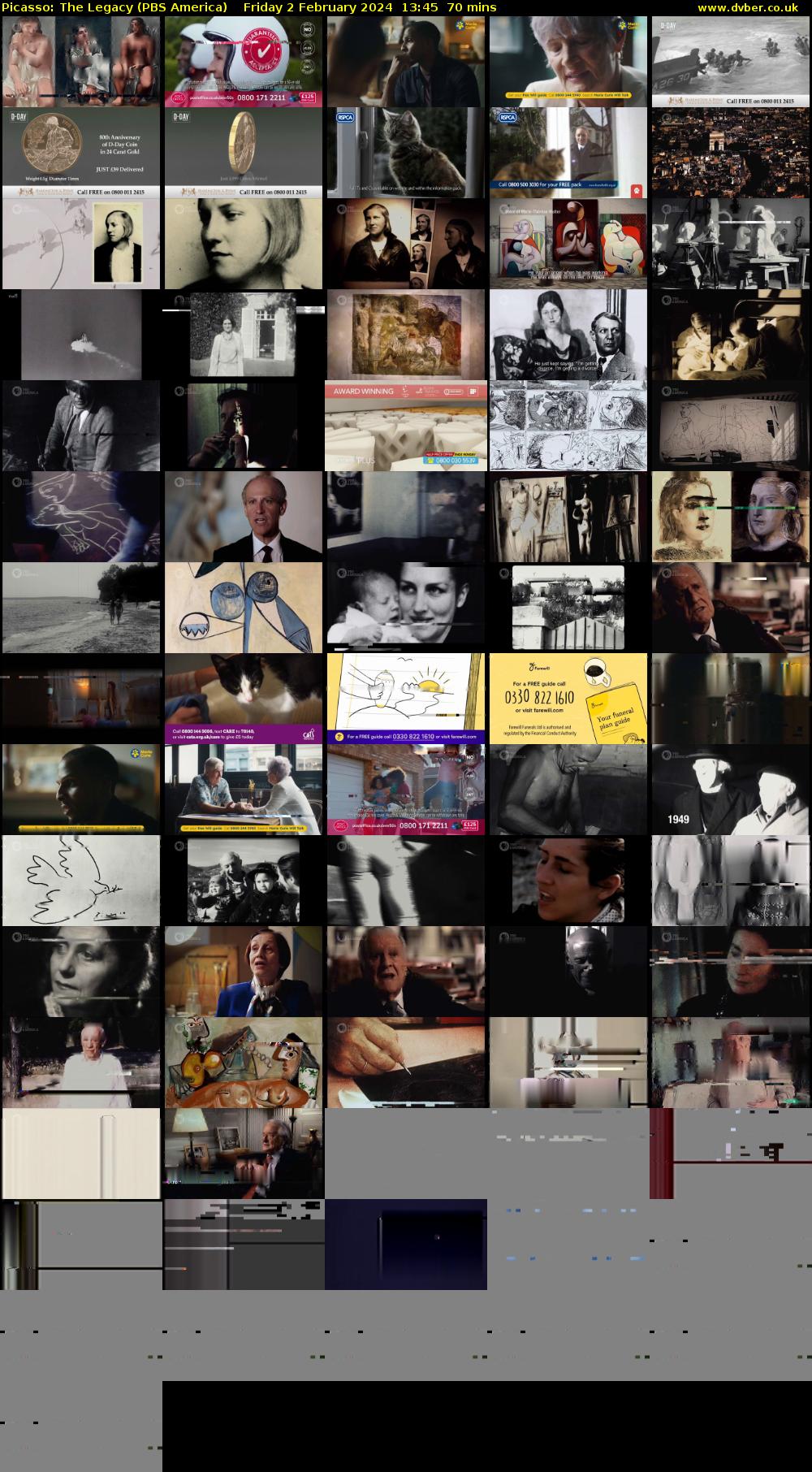 Picasso: The Legacy (PBS America) Friday 2 February 2024 13:45 - 14:55