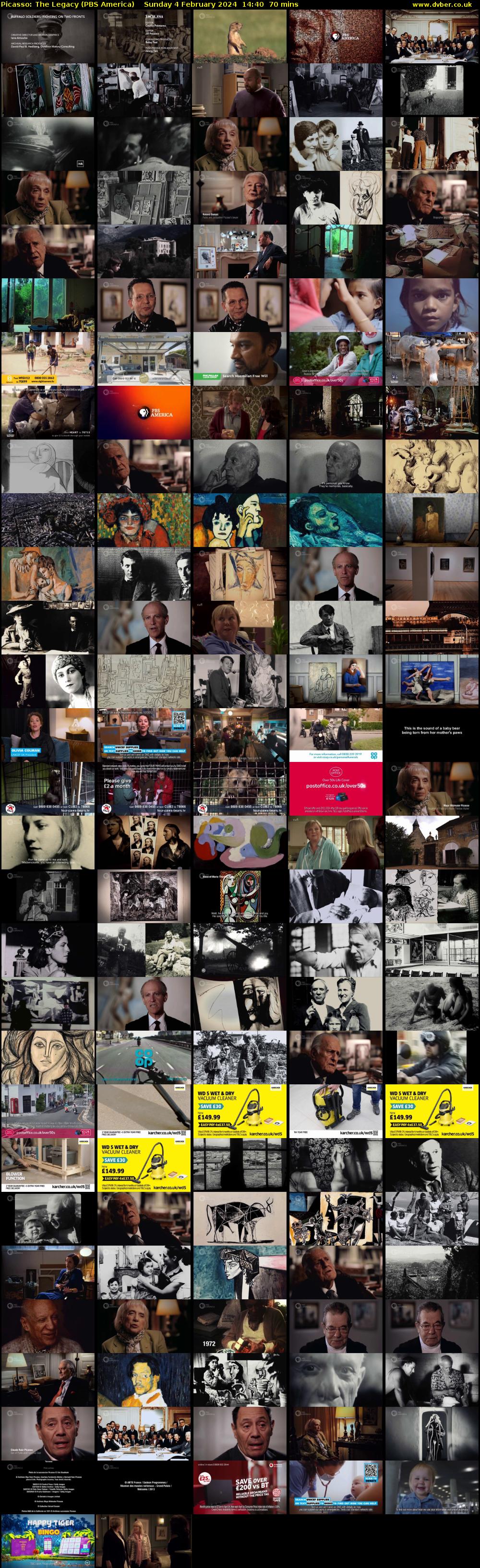 Picasso: The Legacy (PBS America) Sunday 4 February 2024 14:40 - 15:50