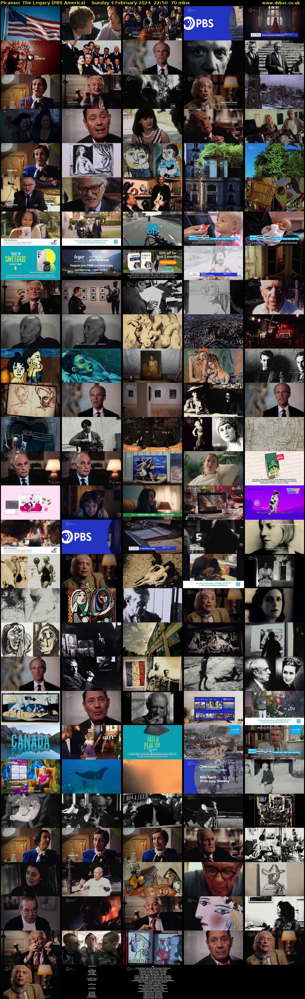 Picasso: The Legacy (PBS America) Sunday 4 February 2024 22:50 - 00:00