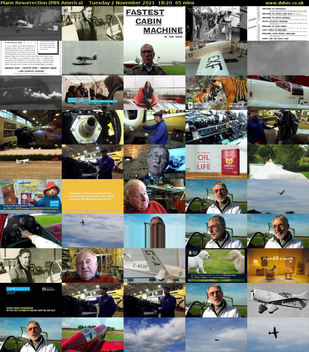 Plane Resurrection (PBS America) Tuesday 2 November 2021 18:20 - 19:25