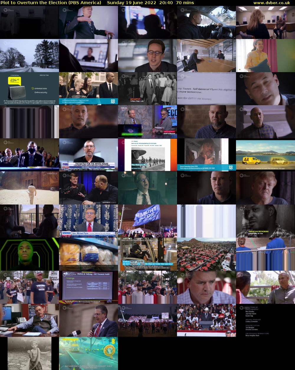 Plot to Overturn the Election (PBS America) Sunday 19 June 2022 20:40 - 21:50