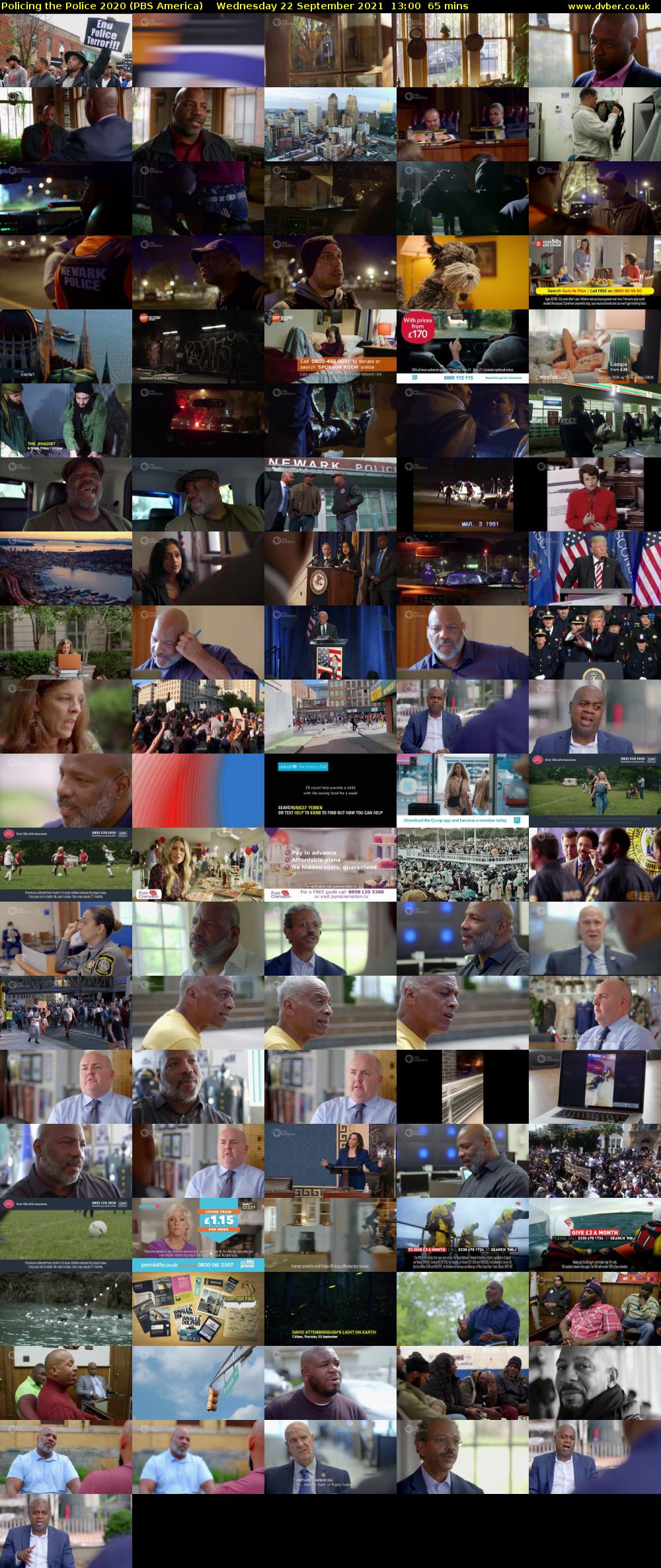 Policing the Police 2020 (PBS America) Wednesday 22 September 2021 13:00 - 14:05