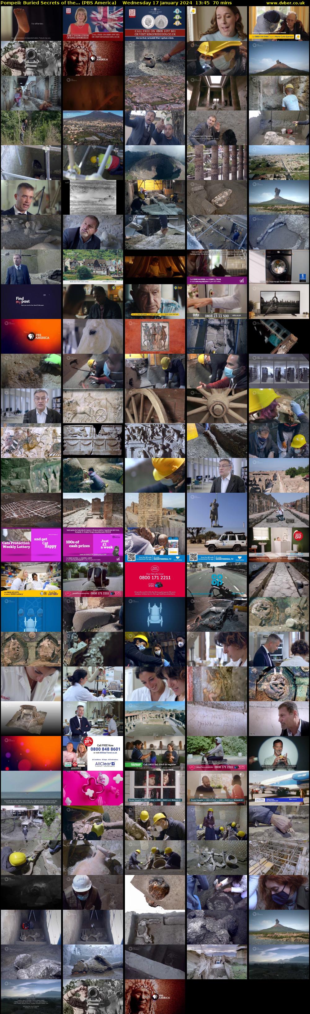 Pompeii: Buried Secrets of the... (PBS America) Wednesday 17 January 2024 13:45 - 14:55