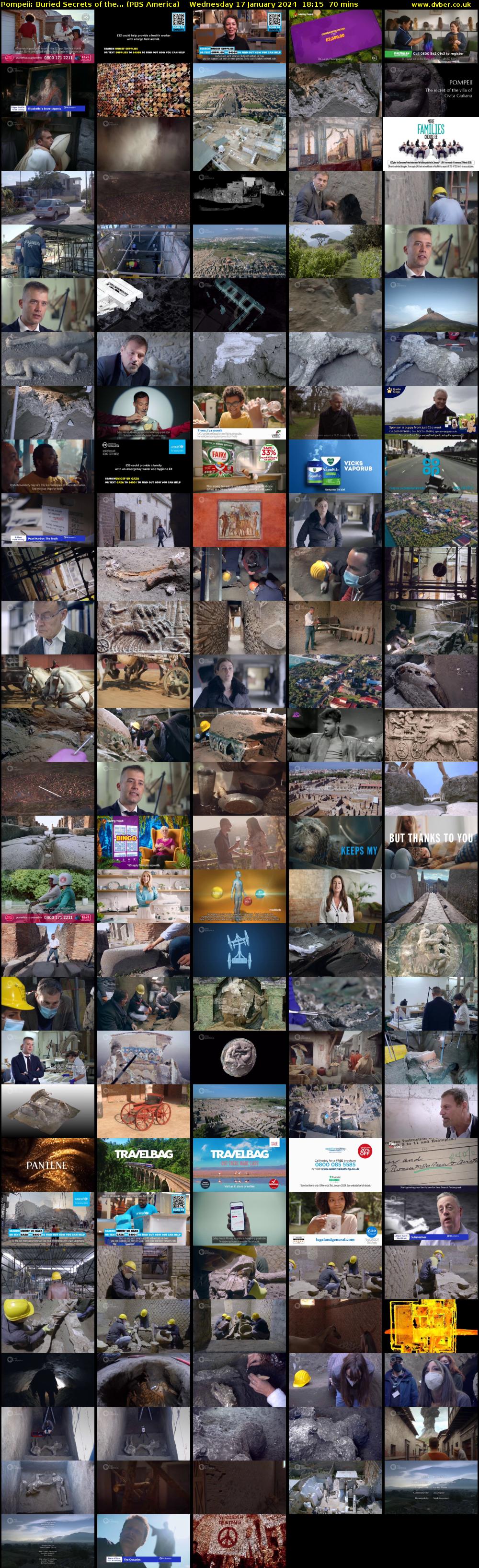 Pompeii: Buried Secrets of the... (PBS America) Wednesday 17 January 2024 18:15 - 19:25