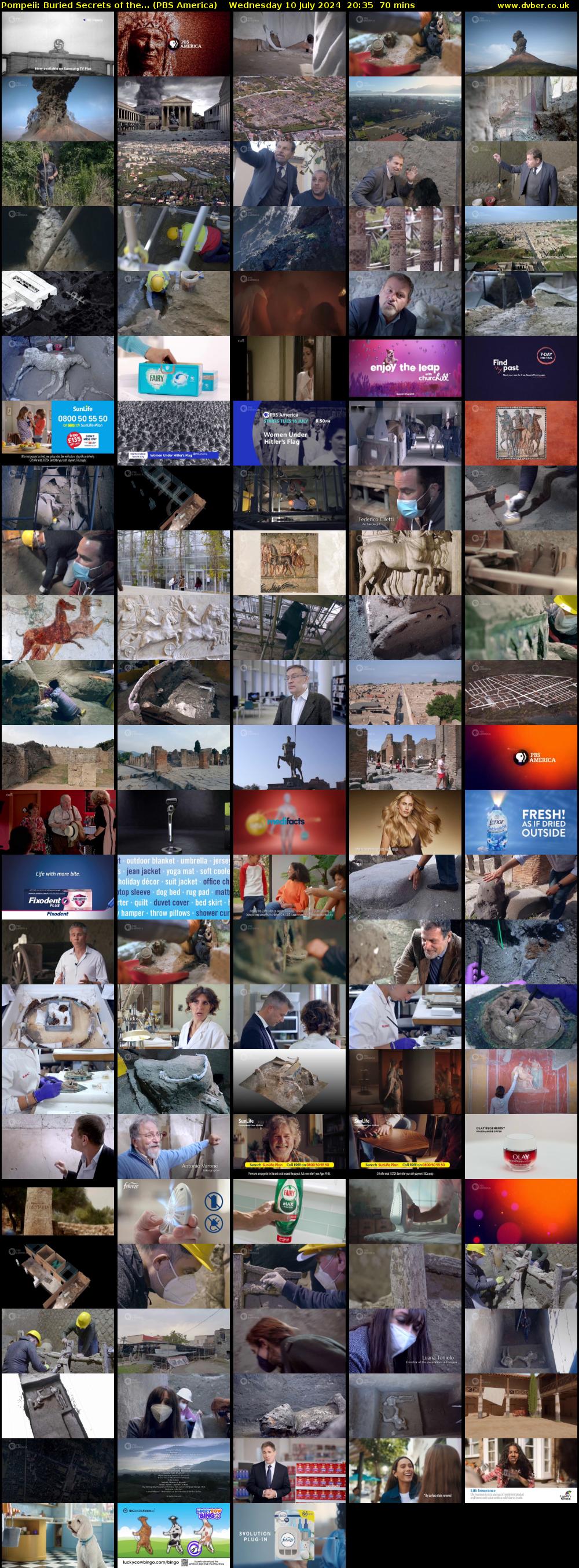 Pompeii: Buried Secrets of the... (PBS America) Wednesday 10 July 2024 20:35 - 21:45