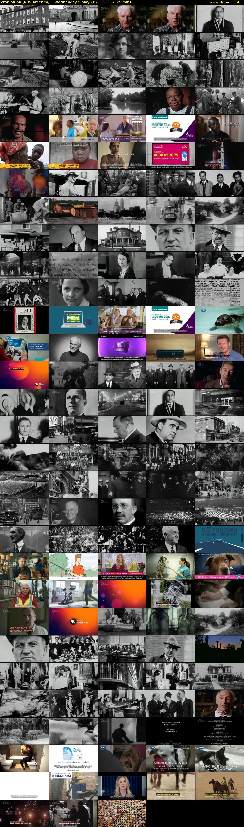 Prohibition (PBS America) Wednesday 5 May 2021 13:35 - 14:50