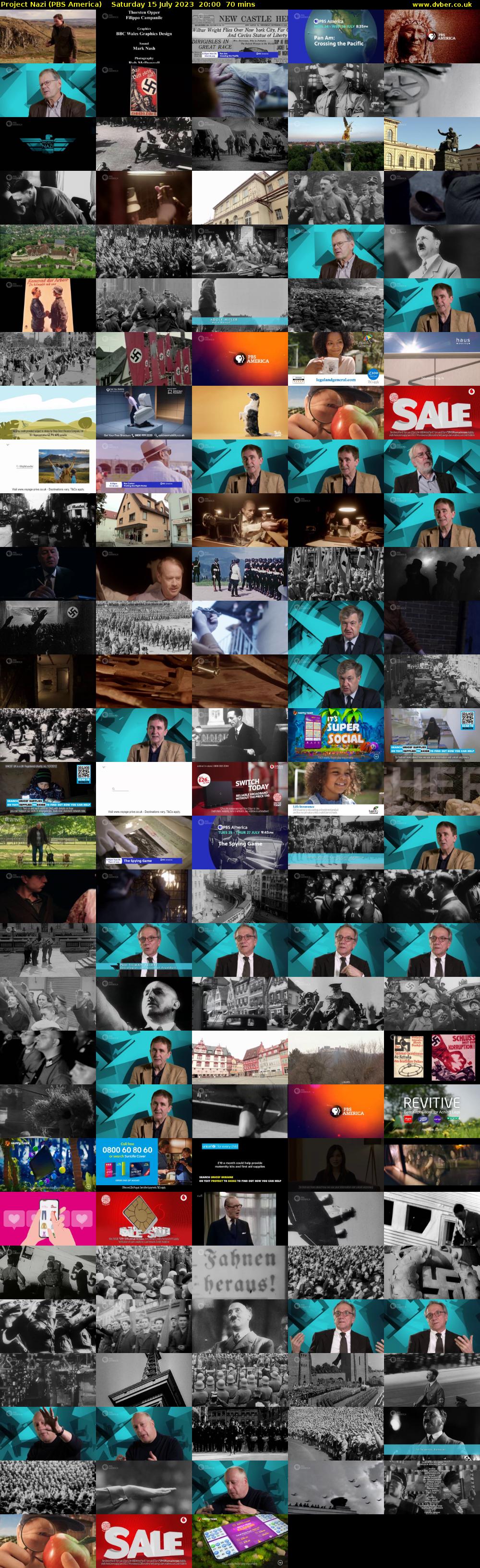 Project Nazi (PBS America) Saturday 15 July 2023 20:00 - 21:10