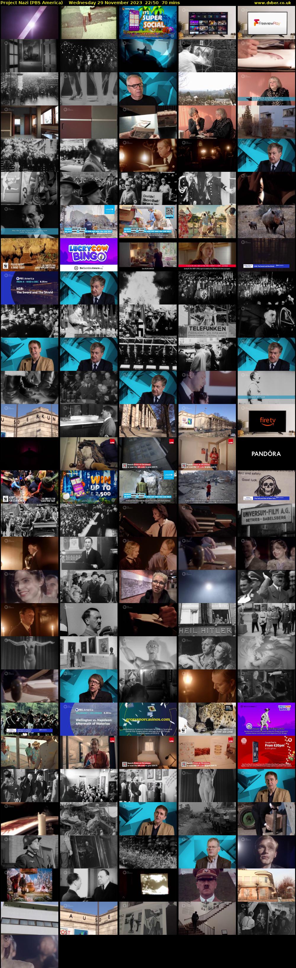 Project Nazi (PBS America) Wednesday 29 November 2023 22:50 - 00:00