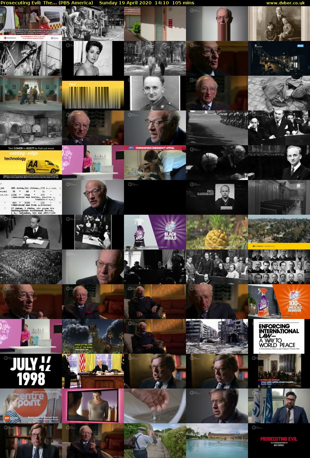 Prosecuting Evil: The... (PBS America) Sunday 19 April 2020 14:10 - 15:55