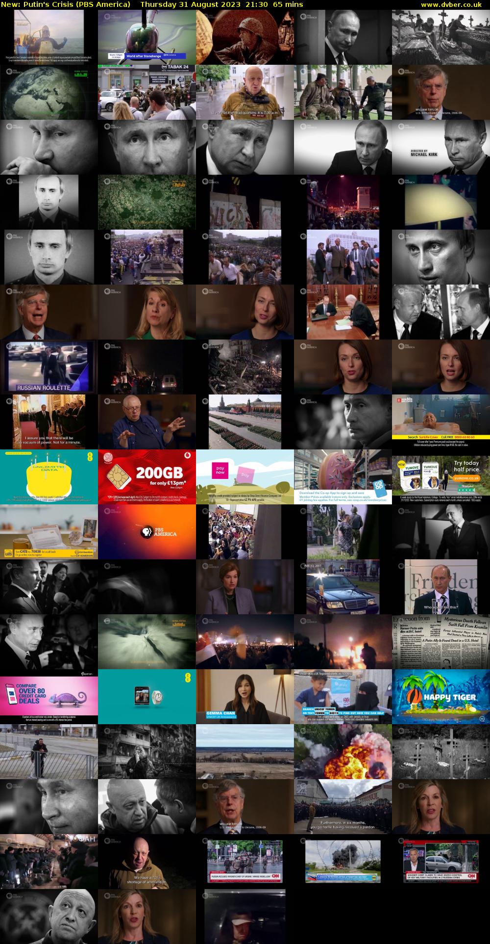 Putin's Crisis (PBS America) Thursday 31 August 2023 21:30 - 22:35