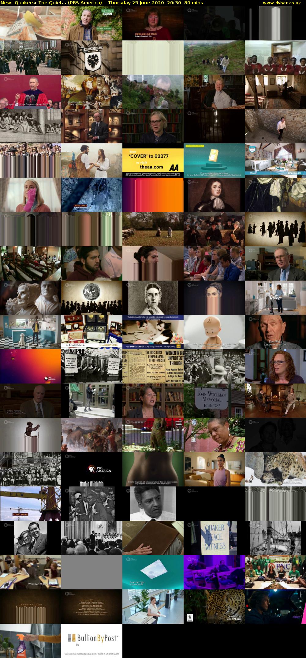 Quakers: The Quiet... (PBS America) Thursday 25 June 2020 20:30 - 21:50
