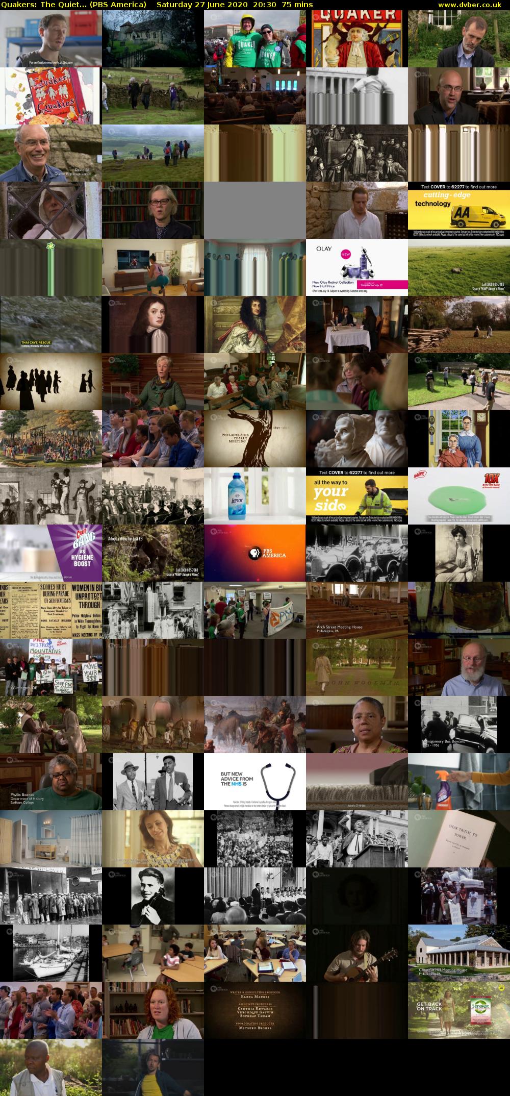 Quakers: The Quiet... (PBS America) Saturday 27 June 2020 20:30 - 21:45
