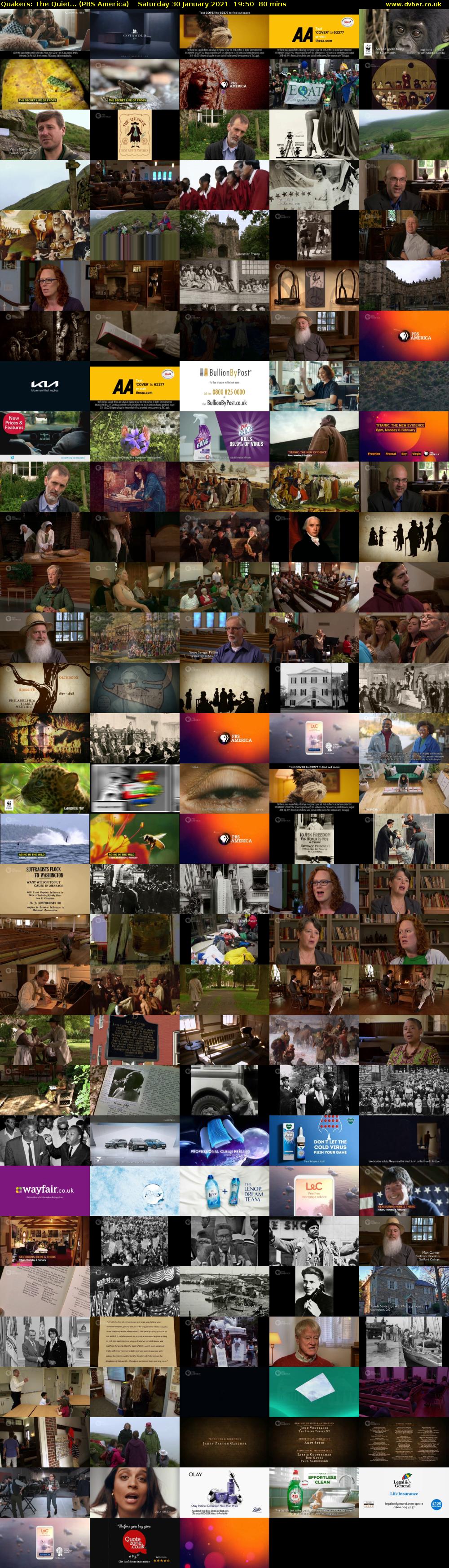 Quakers: The Quiet... (PBS America) Saturday 30 January 2021 19:50 - 21:10