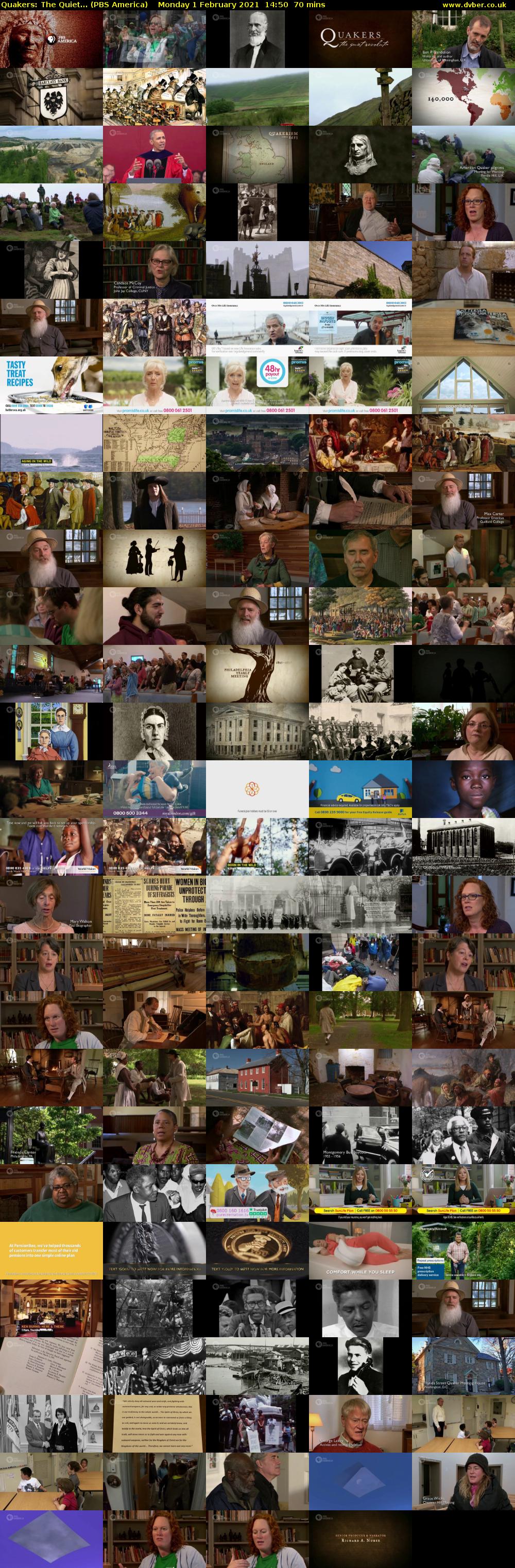 Quakers: The Quiet... (PBS America) Monday 1 February 2021 14:50 - 16:00