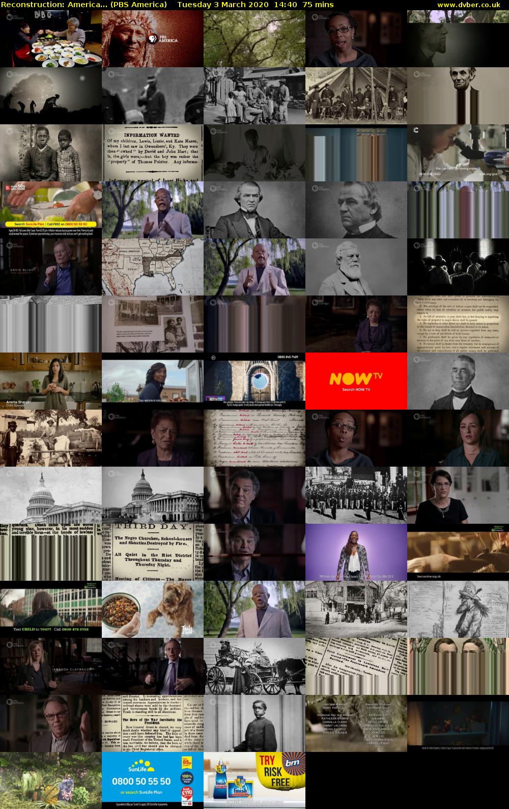 Reconstruction: America... (PBS America) Tuesday 3 March 2020 14:40 - 15:55