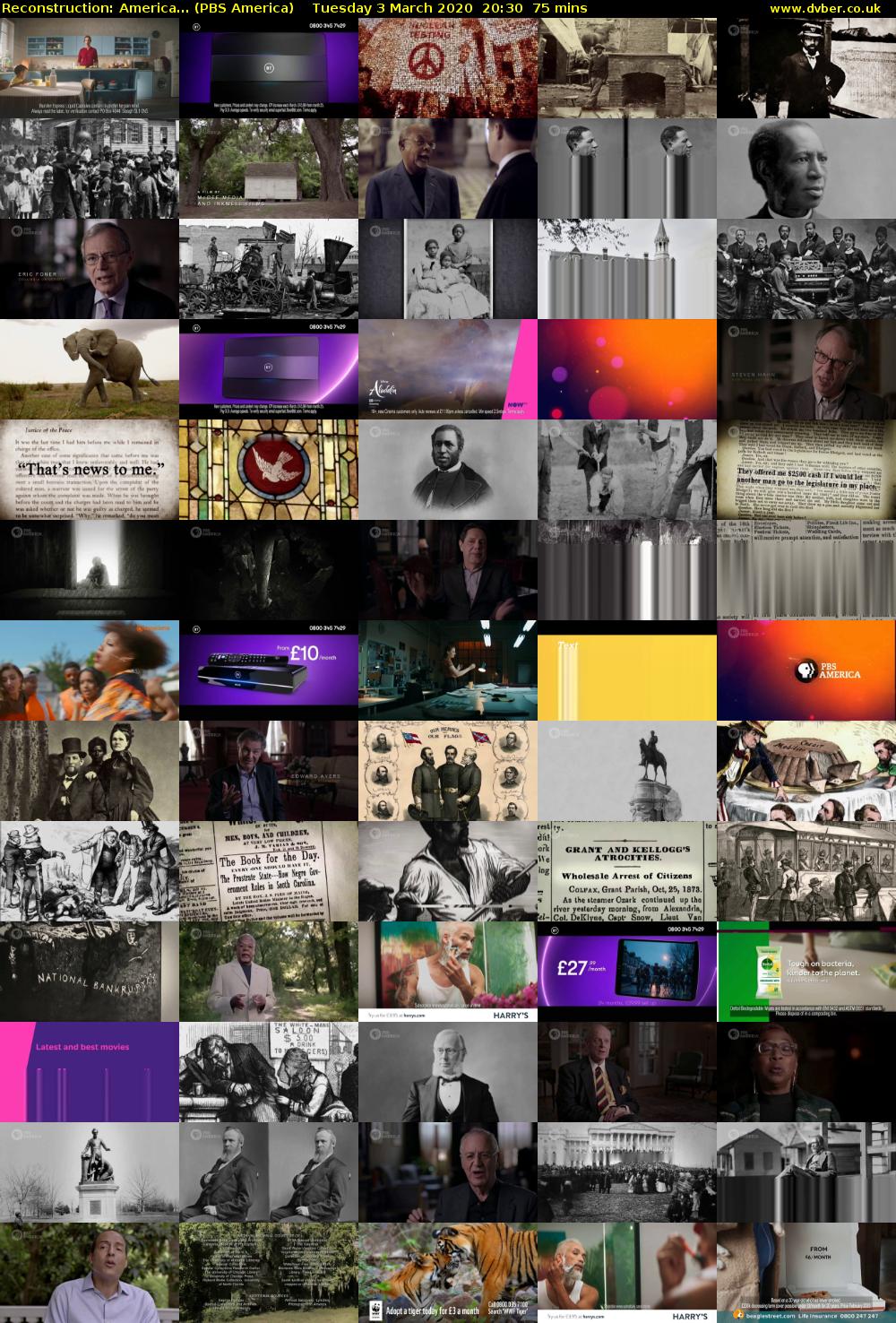 Reconstruction: America... (PBS America) Tuesday 3 March 2020 20:30 - 21:45