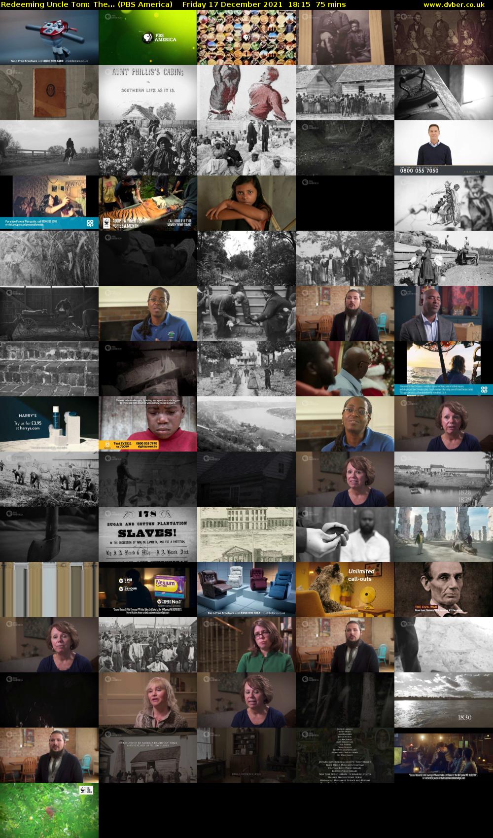 Redeeming Uncle Tom: The... (PBS America) Friday 17 December 2021 18:15 - 19:30