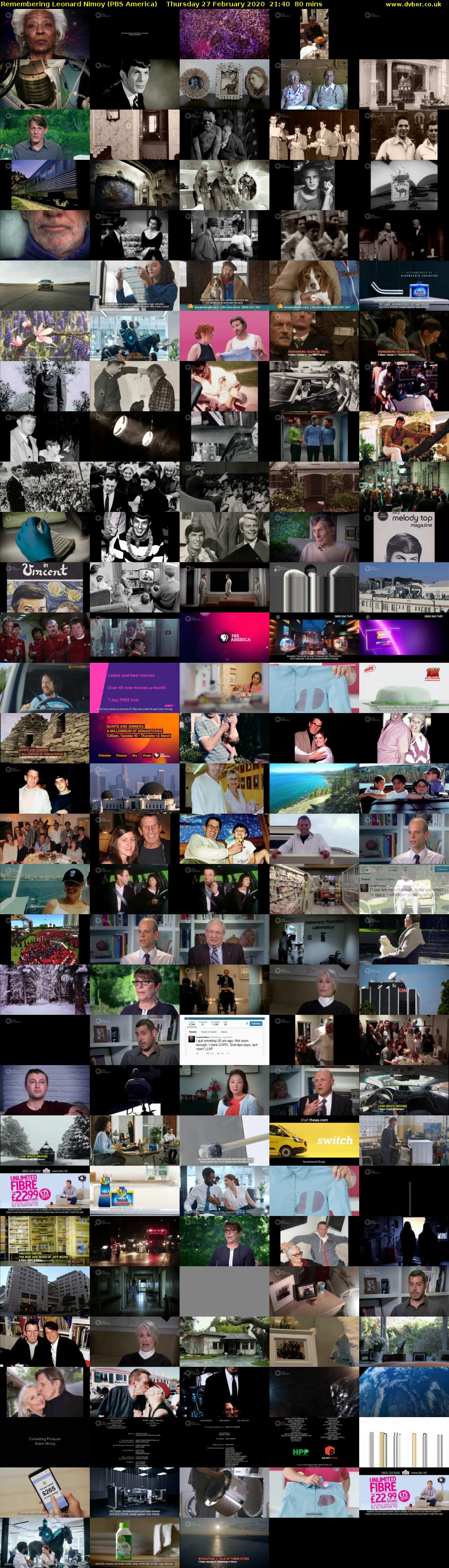 Remembering Leonard Nimoy (PBS America) Thursday 27 February 2020 21:40 - 23:00