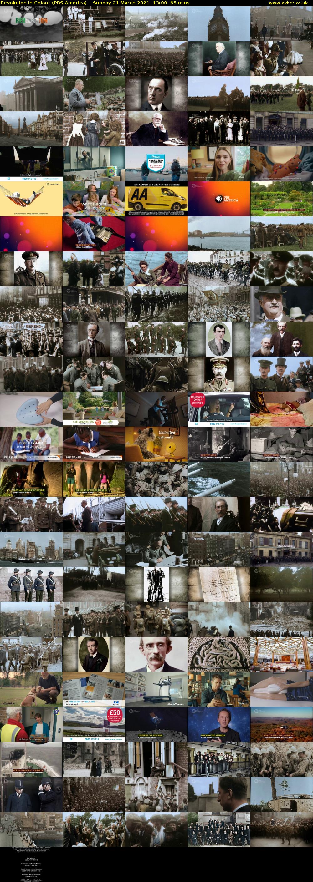 Revolution in Colour (PBS America) Sunday 21 March 2021 13:00 - 14:05