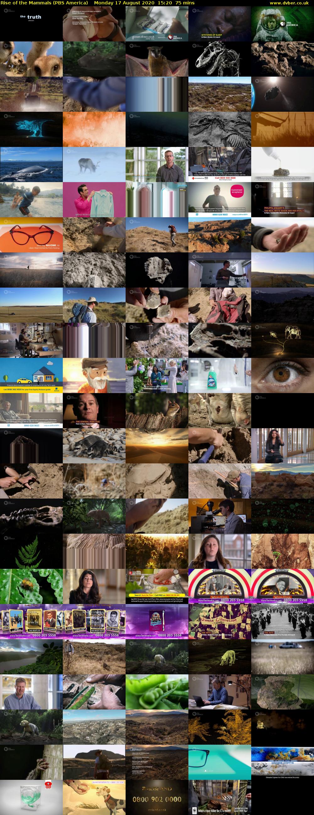 Rise of the Mammals (PBS America) Monday 17 August 2020 15:20 - 16:35