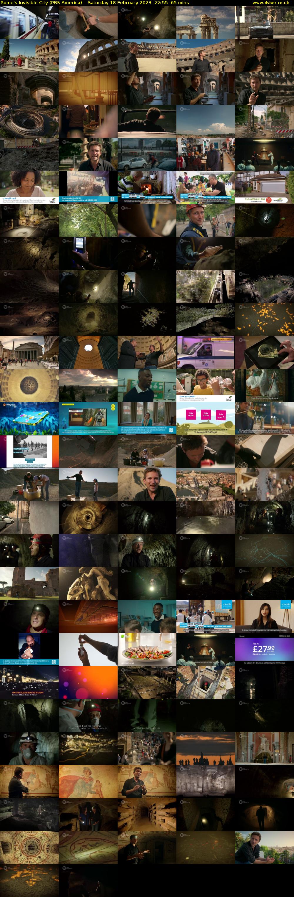 Rome's Invisible City (PBS America) Saturday 18 February 2023 22:55 - 00:00