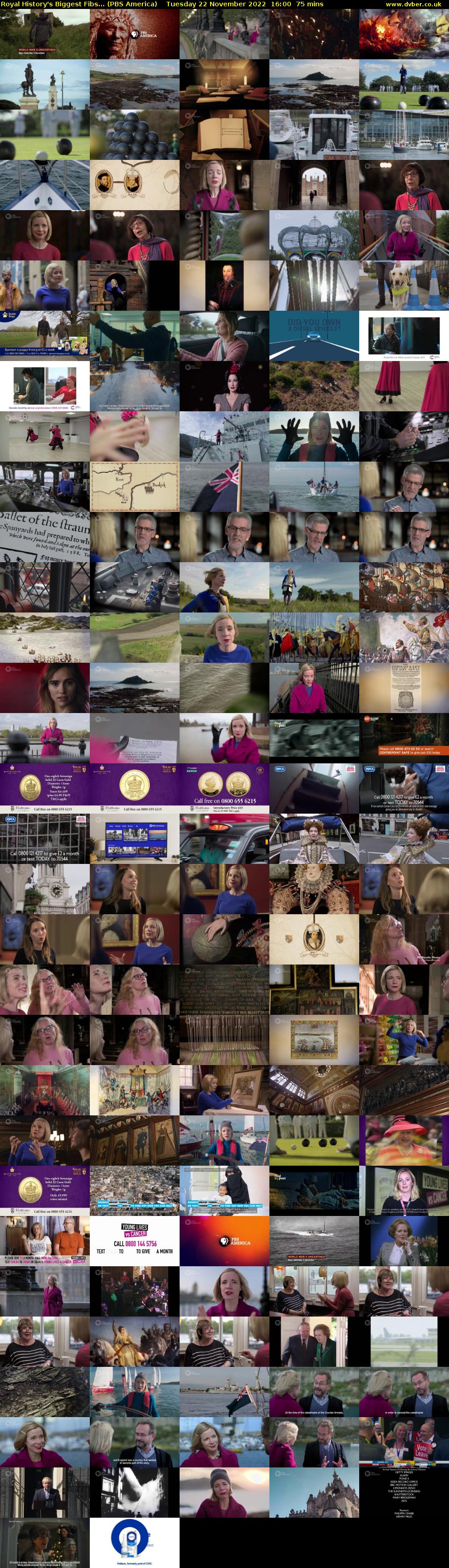 Royal History's Biggest Fibs... (PBS America) Tuesday 22 November 2022 16:00 - 17:15