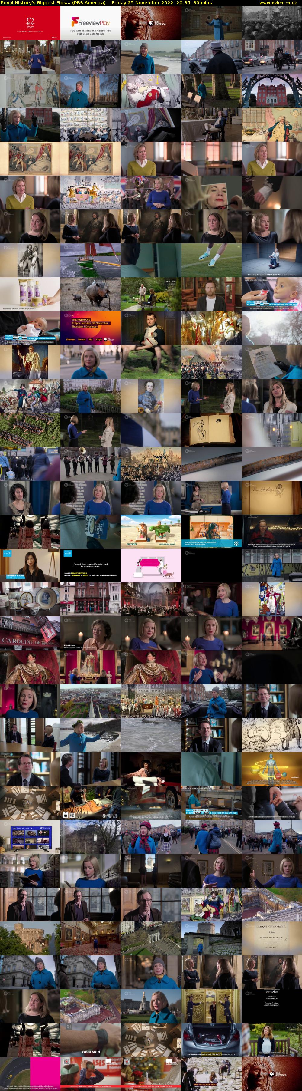 Royal History's Biggest Fibs... (PBS America) Friday 25 November 2022 20:35 - 21:55