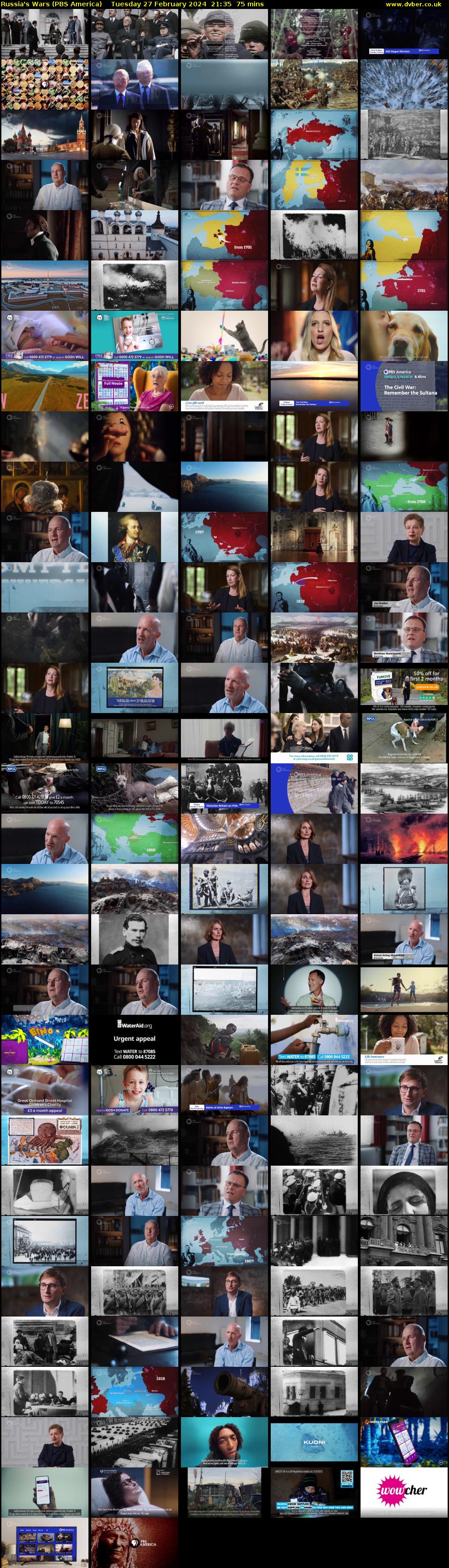 Russia's Wars (PBS America) Tuesday 27 February 2024 21:35 - 22:50