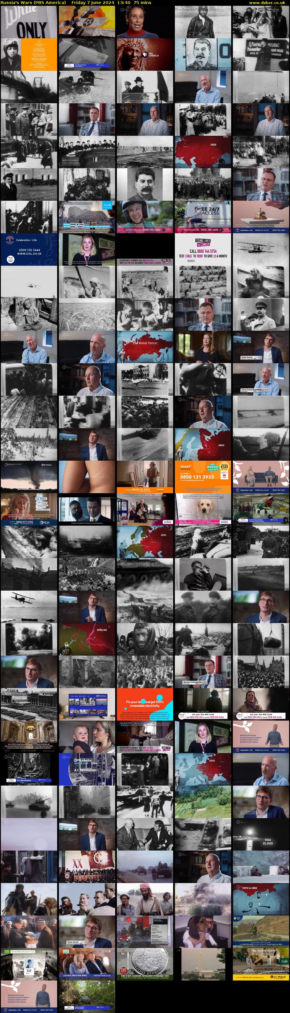 Russia's Wars (PBS America) Friday 7 June 2024 13:40 - 14:55