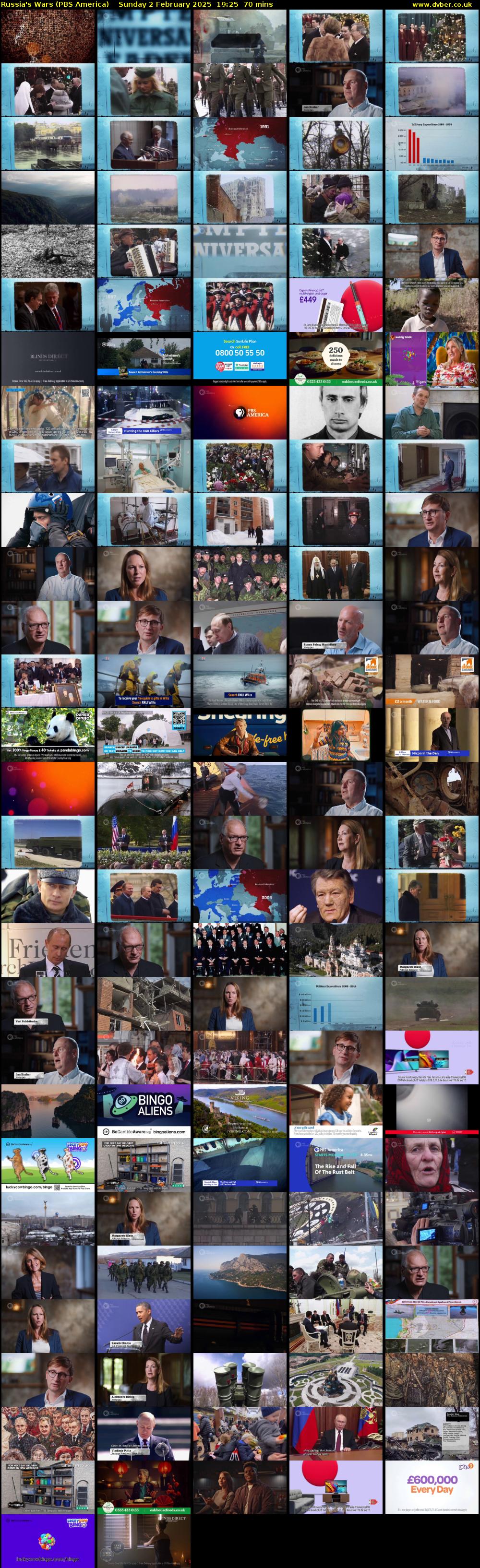 Russia's Wars (PBS America) Sunday 2 February 2025 19:25 - 20:35