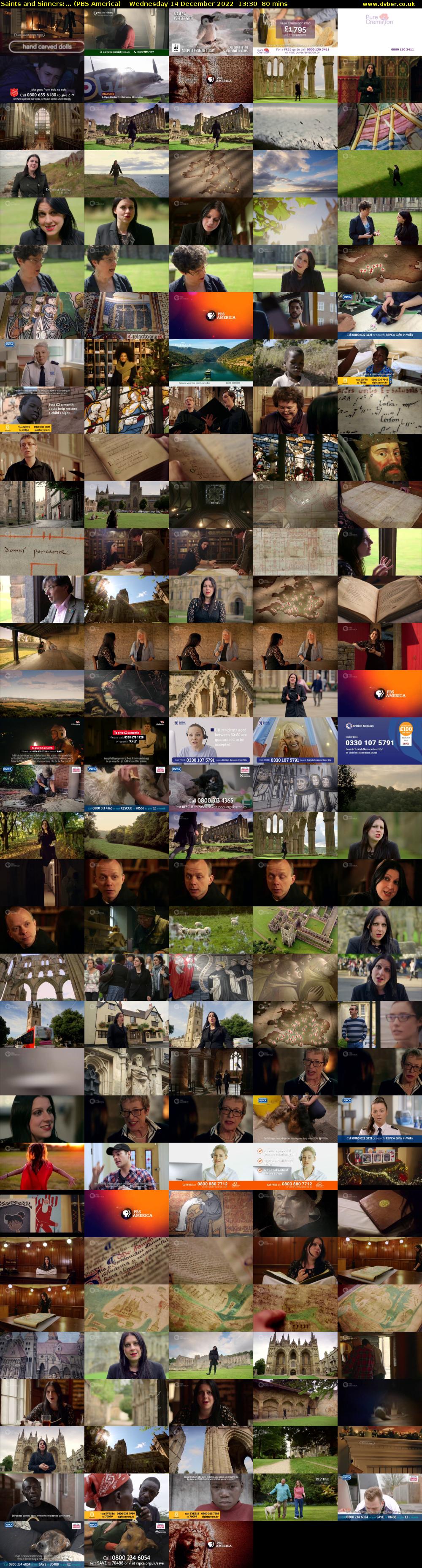 Saints and Sinners:... (PBS America) Wednesday 14 December 2022 13:30 - 14:50